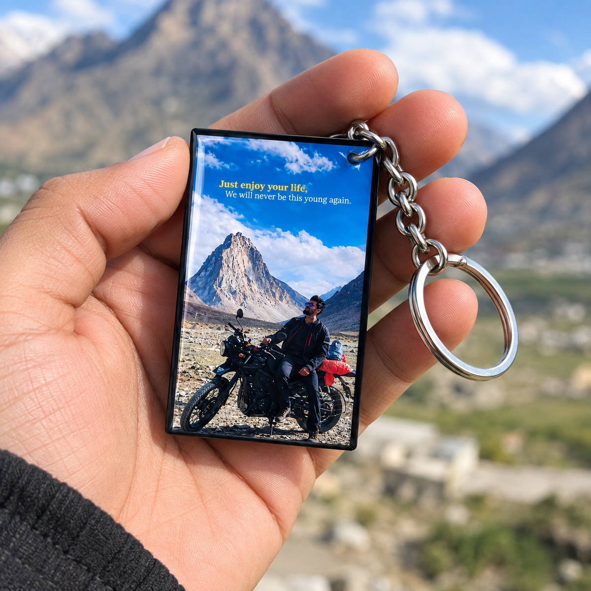 High quality photo keychain